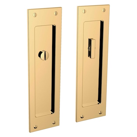 Baldwin Privacy Sliding Door Locks Unlacquered Brass PD005.031.PRIV